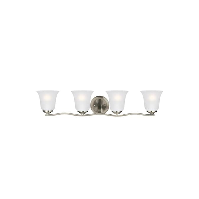 Generation Lighting 31.875-in 4-Light Brushed Nickel Traditional Vanity Light