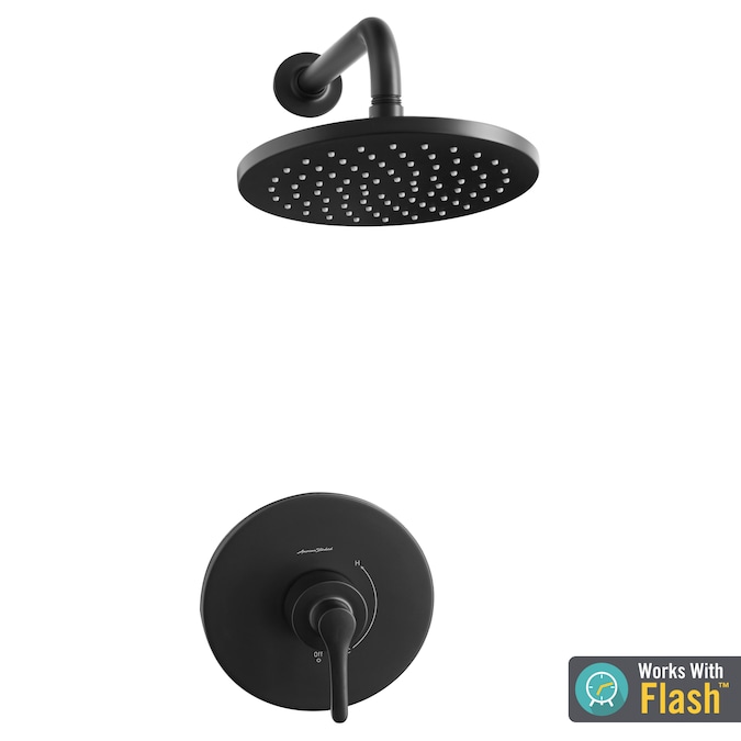 American Standard Studio s Matte Black 1-handle Single Function Round Shower Faucet