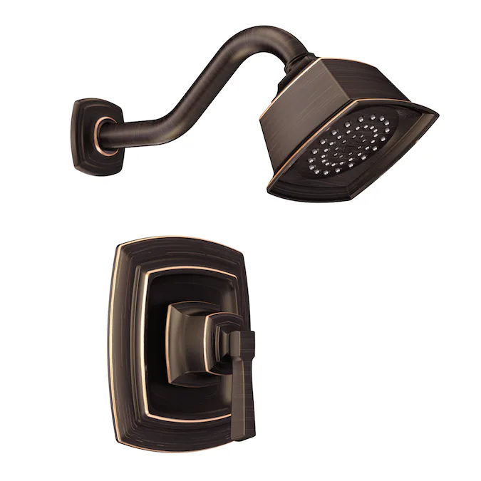 Moen Boardwalk Mediterranean Bronze 1-handle Single Function Square Shower Faucet