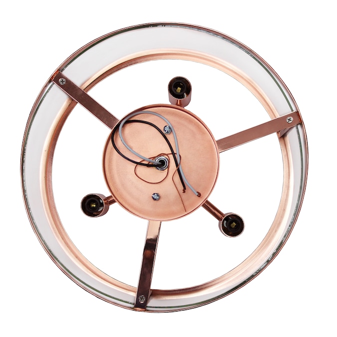Lalia Home Classix 3-Light Polished Copper Semi mount light - Image 4
