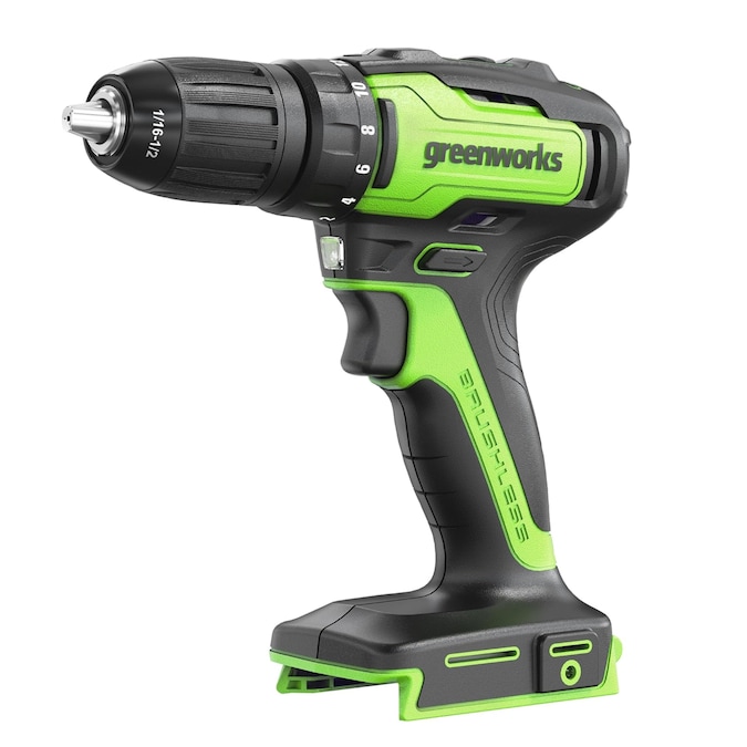 Greenworks 1/2-in 24-volt Variable Speed Brushless Cordless Hammer Drill(Bare Tool)