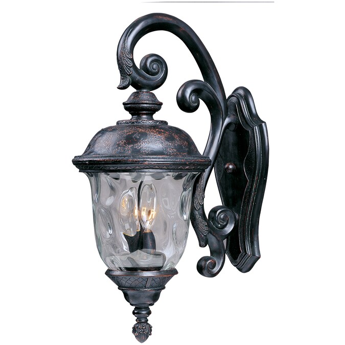 Maxim Lighting Carriage House 3-Light 26.5-in H Distressed Bronze Outdoor Wall Light