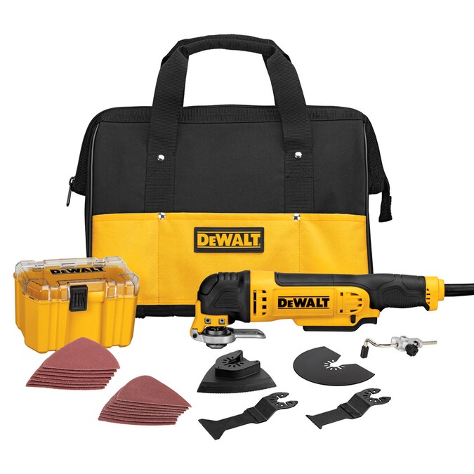 DEWALT Corded Brushless 3-Amp Variable 29-Piece Oscillating Multi-Tool Kit with Soft Case