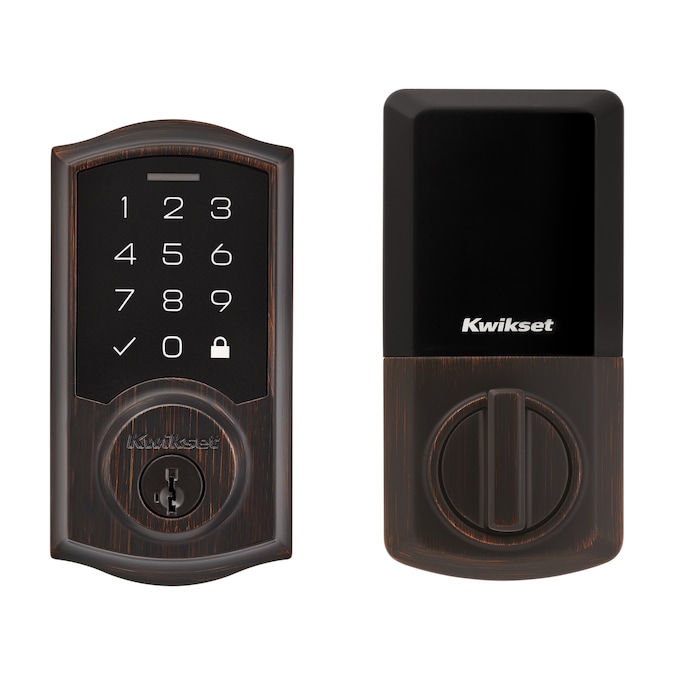 Kwikset Touchpad 270 SmartCode Venetian Bronze Electronic Deadbolt Smartkey with Keypad