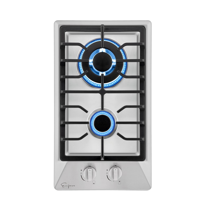 Empava 12-in 2 Burners Stainless Steel Gas Cooktop