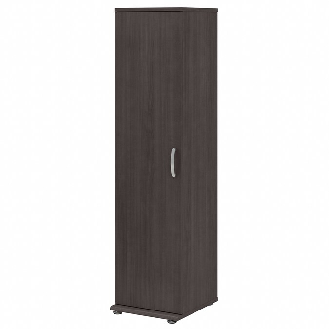 Bush Business Furniture Universal Storage 15.6692-in W x 61.811-in H Wood Composite Storm Gray Freestanding Utility Storage Cabinet
