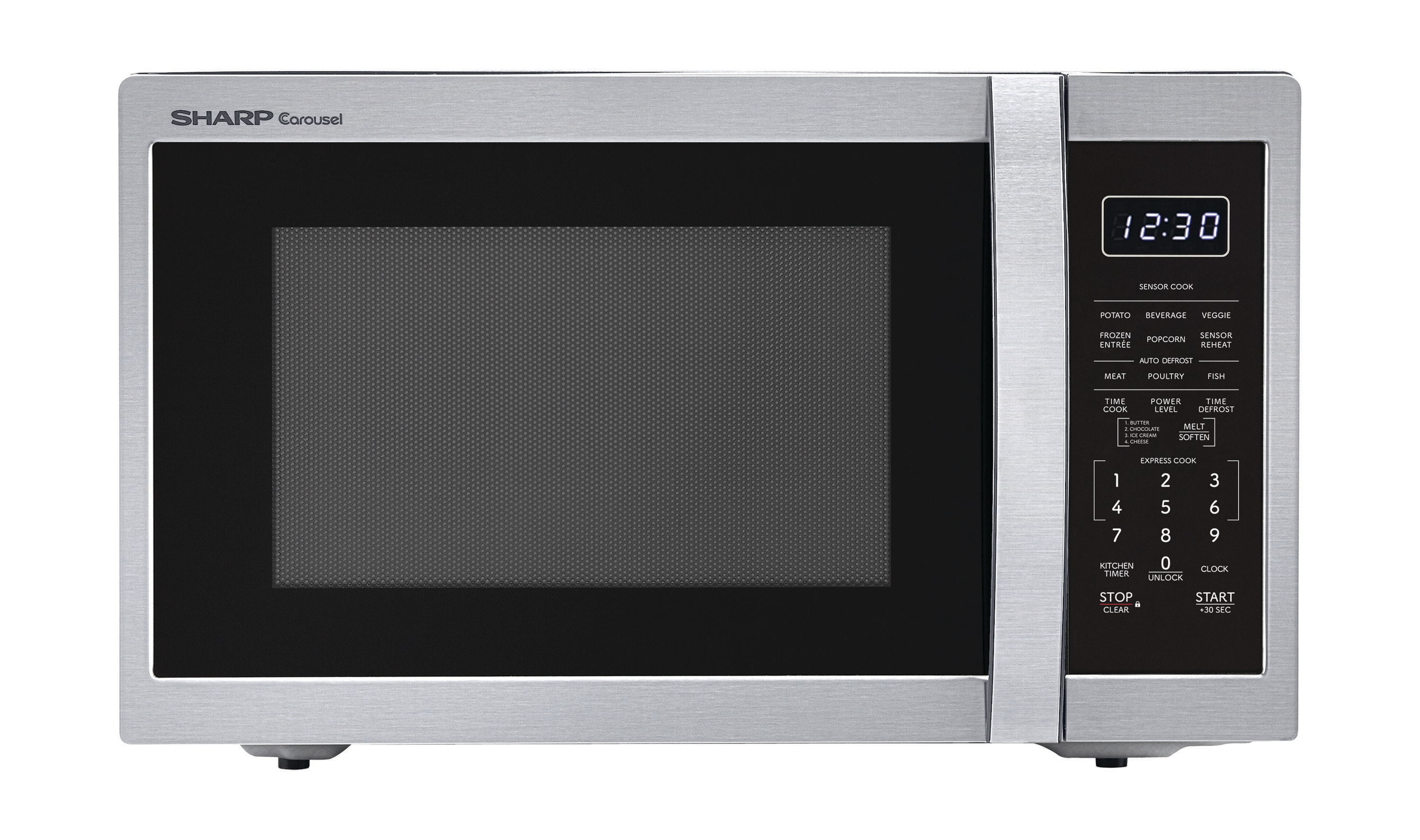 1.4-cu ft Medium 1100 -Watt Sensor Cooking Controls Countertop Microwave ( Stainless Steel )