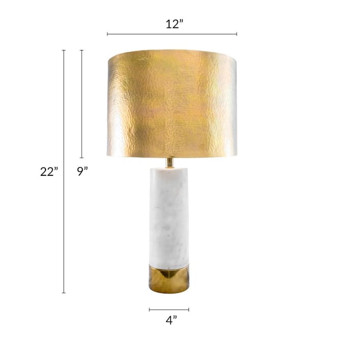nuLOOM 23-in Brass Table Lamp with Metal Shade - Image 9