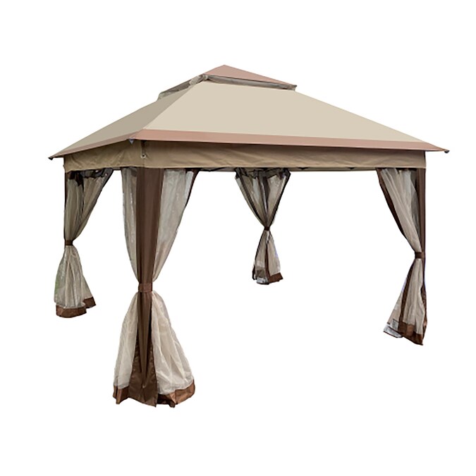 CASAINC 11-ft x 11-ft Square Brown Pop-up Canopy - Image 2