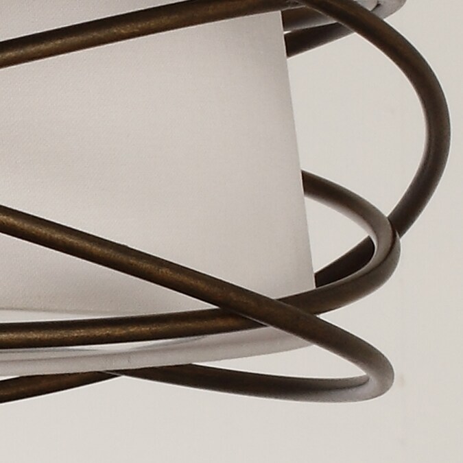 Parrot Uncle 1-Light 19.6-in Antique Bronze LED Flush Mount Light - Image 9