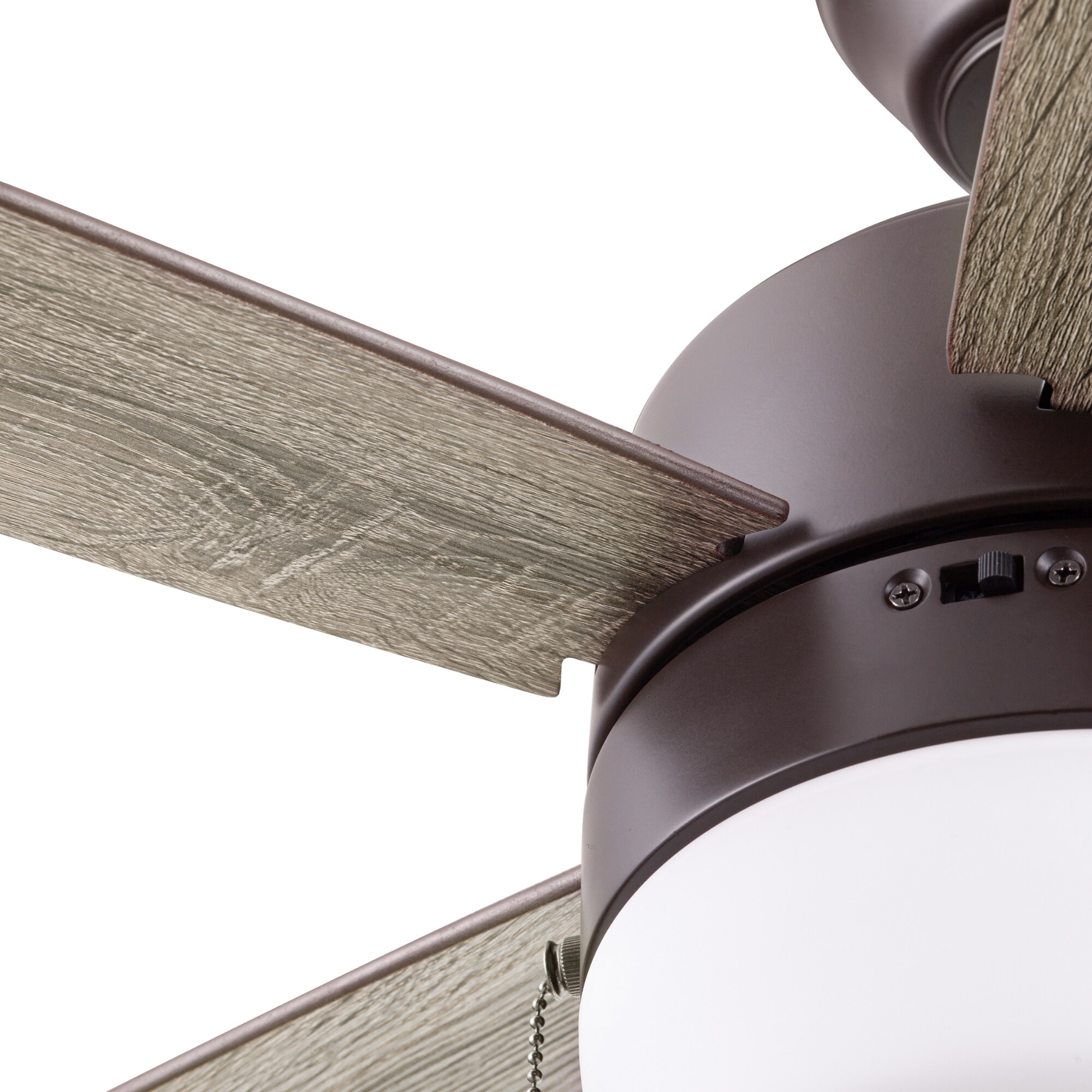Becca 44-in Color-Changing Bronze with Mocha/Cocoa Blades Ceiling Fan With Light ( 5 -Blade ) - Image 16