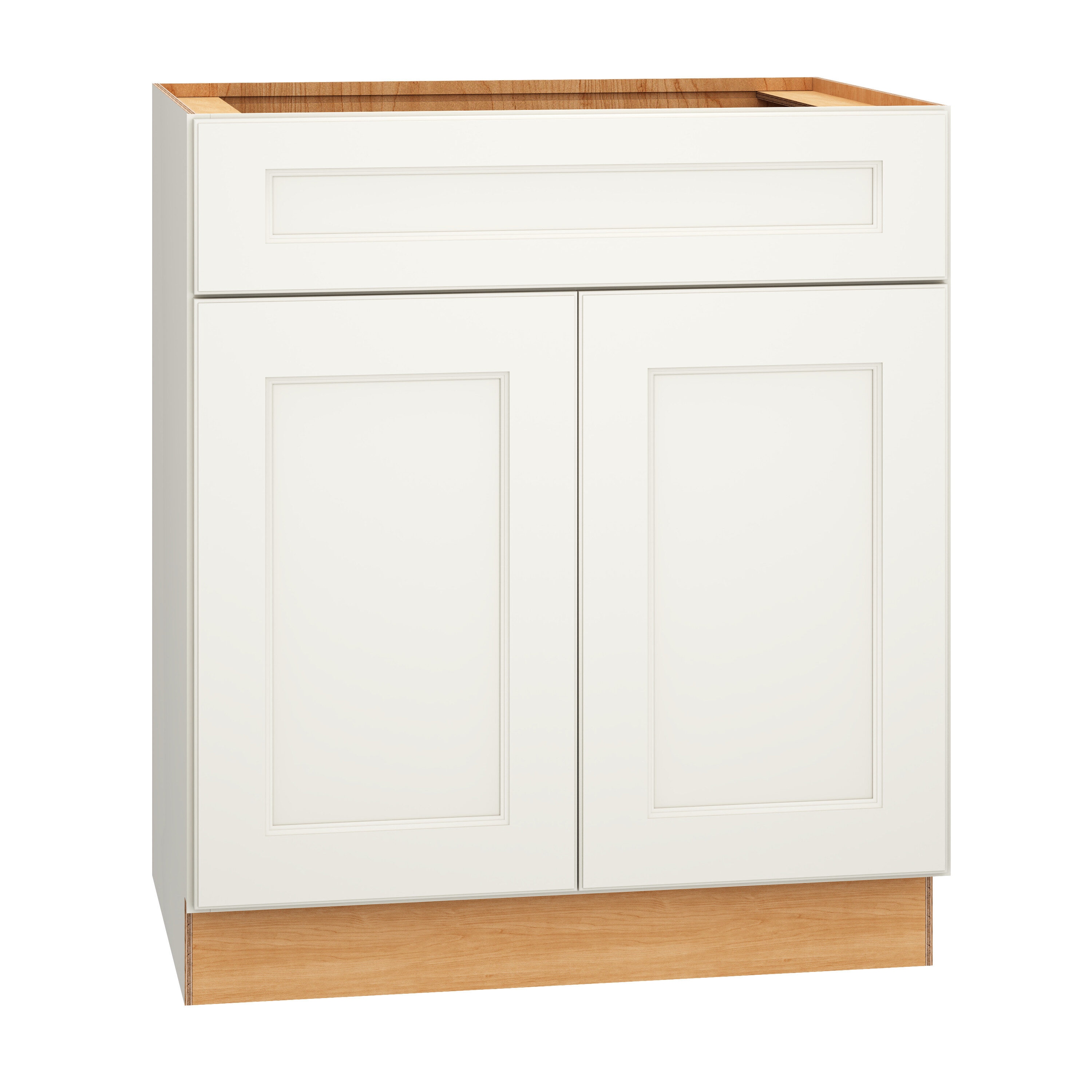 Macaulay 30-in White Bathroom Vanity Base Cabinet without Top