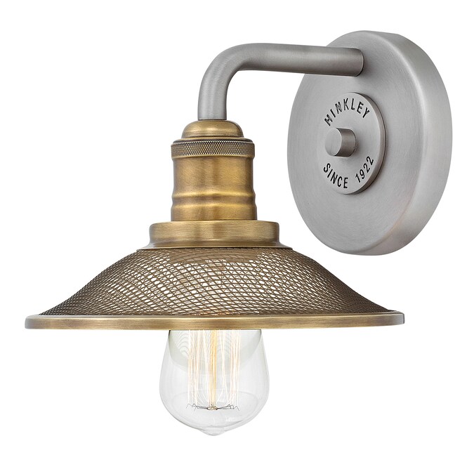 Hinkley Rigby 8-in 1-Light Antique Nickel LED Industrial Vanity Light