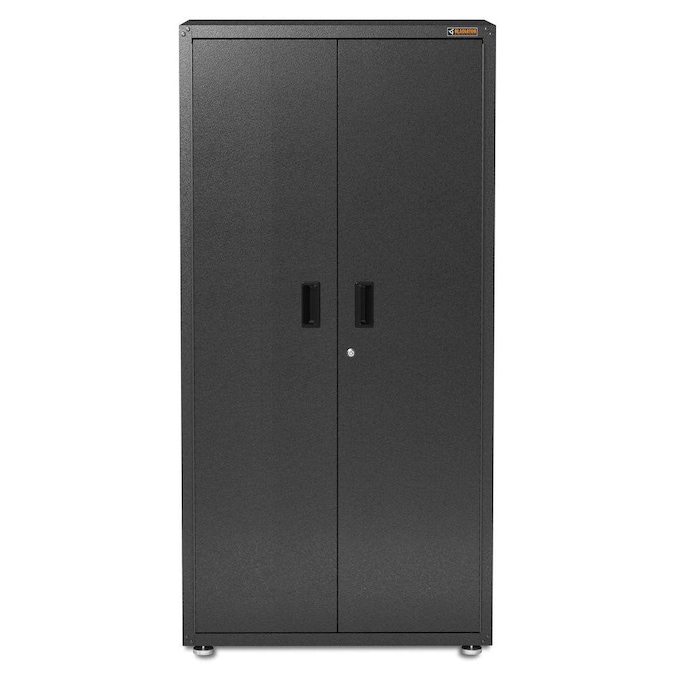 Gladiator Ready-to-Assemble Large GearBox 36-in W x 72-in H x 18-in D Freestanding or Wall-mounted Steel Garage Cabinet in Gray