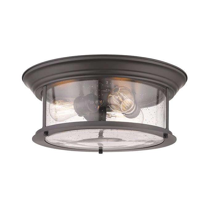 Z-Lite Sonna 1-Light Matte Bronze Flush Mount Light