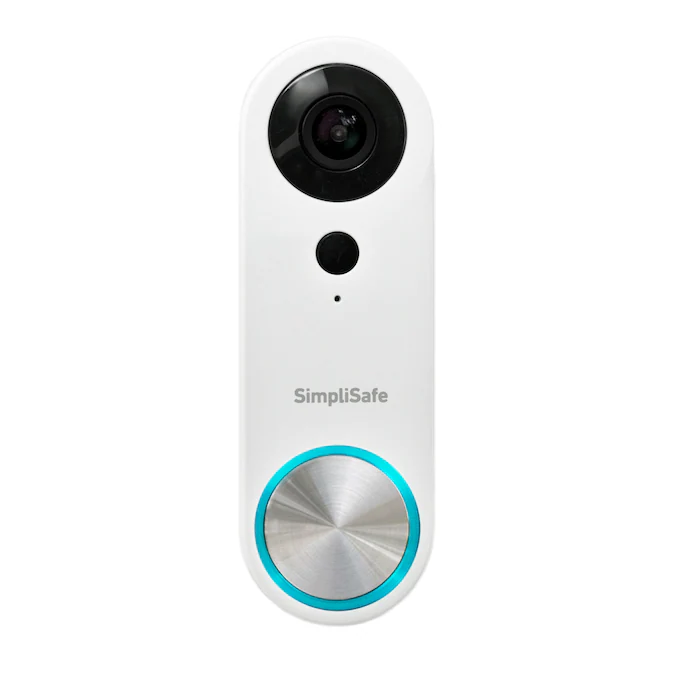 SimpliSafe Wired Wi-Fi Compatible Smart Video Doorbell in White