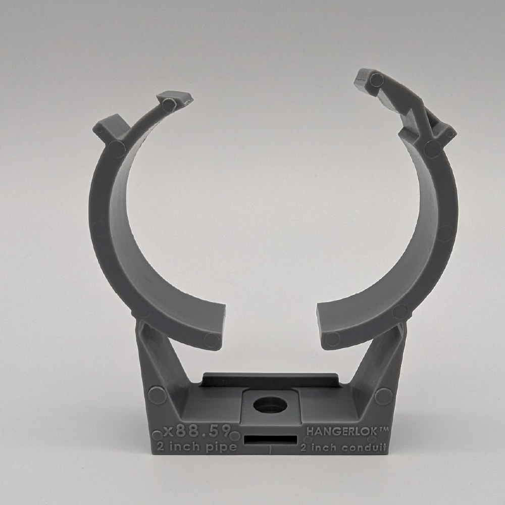 20 -Pack 2-in to 2-in dia Plastic Standard pipe clamp