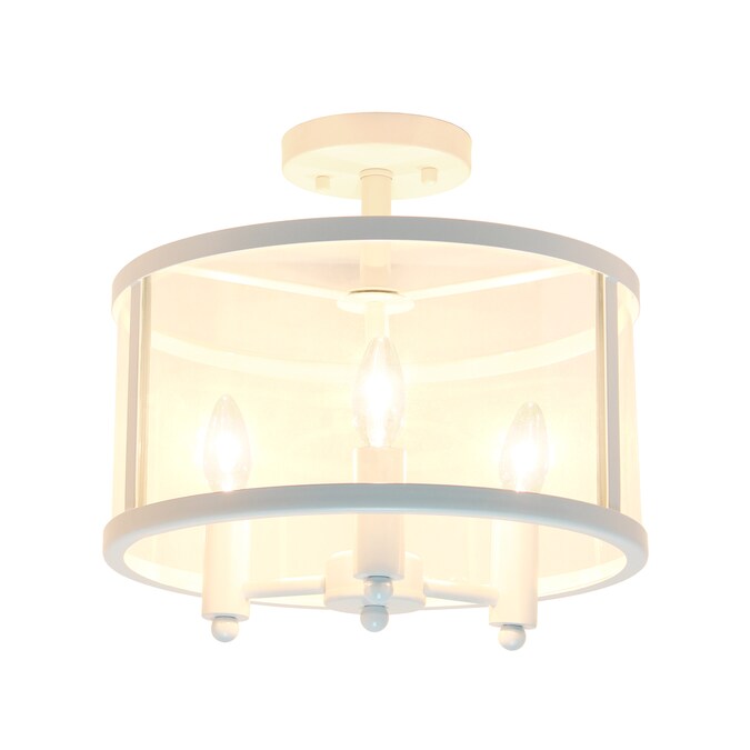 Lalia Home Classix 3-Light Matte White Semi mount light - Image 2