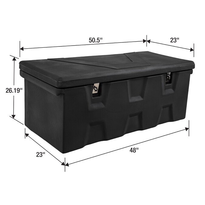 Buyers Products 51-in x 23-in x 26-in Black Plastic Chest Truck Tool Box - Image 10
