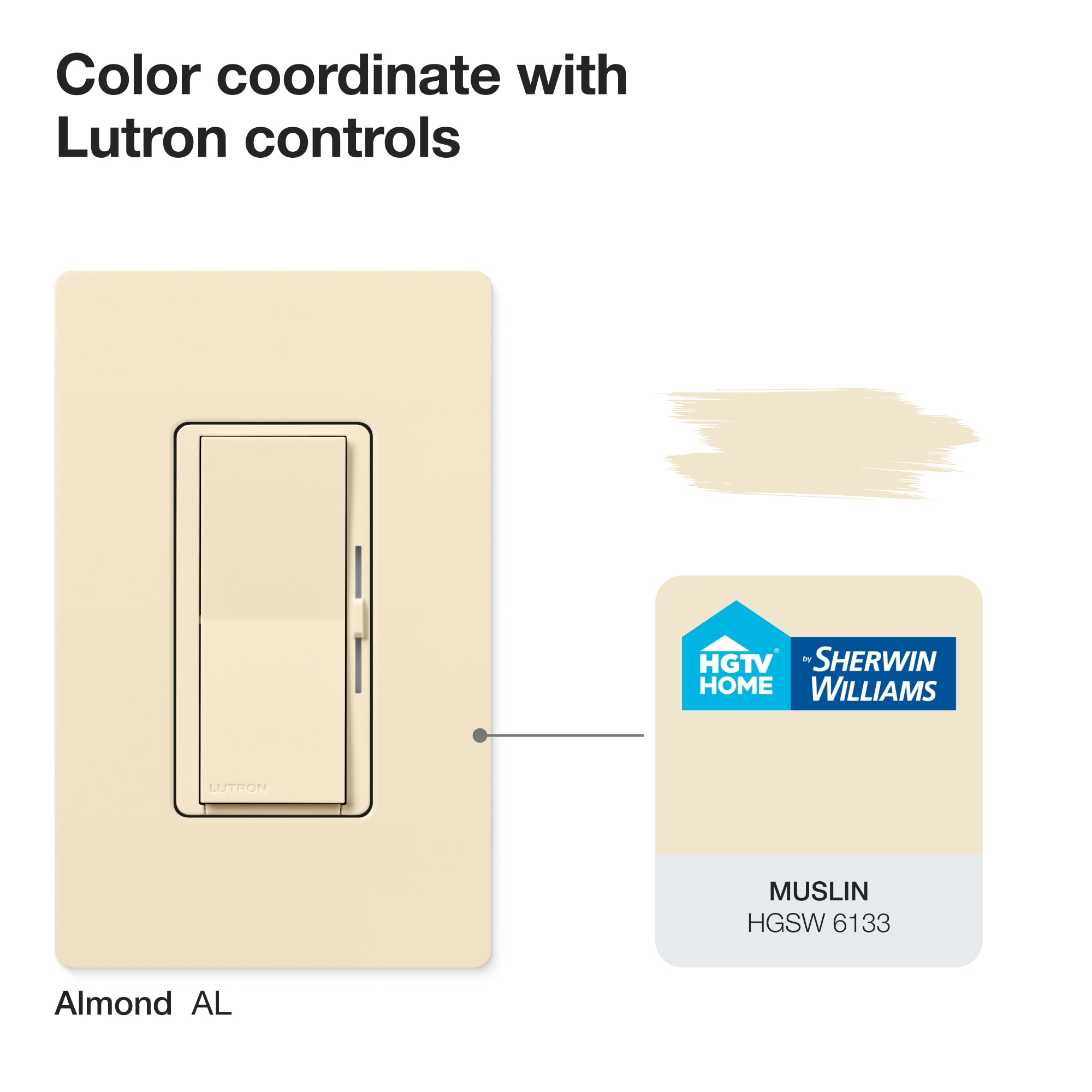 Diva Incandescent Single-pole/3-way Rocker Light dimmer switch Almond - Image 6