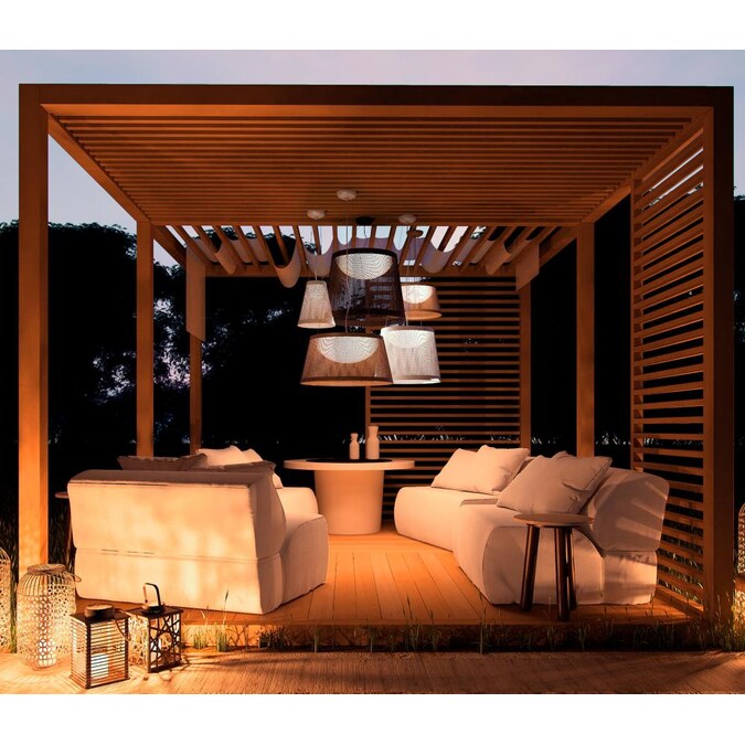 Maxim Lighting Bahama 12-Light Natural Transitional Cone LED Medium Outdoor Hanging Pendant Light - Image 2