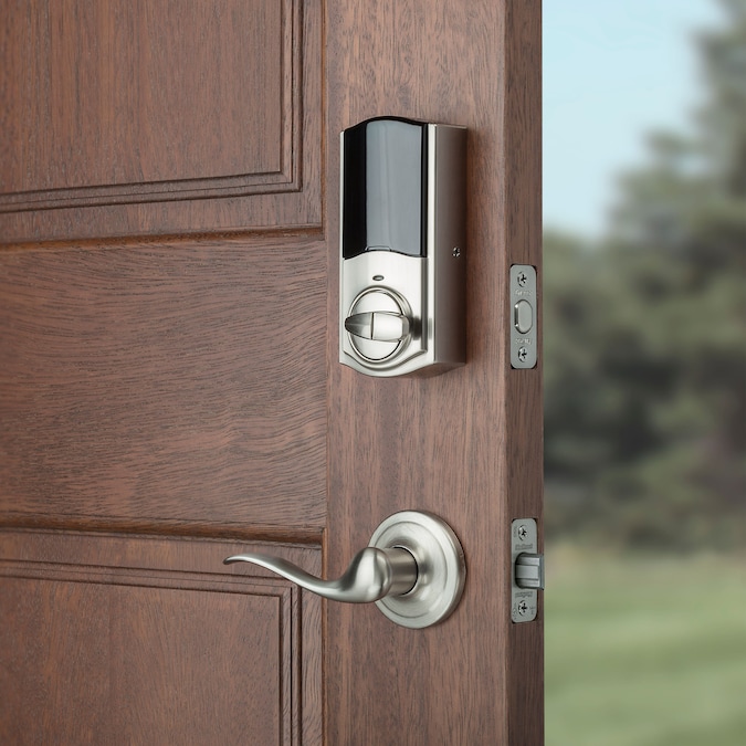 Kwikset Zigbee Convert Satin Nickel Smart Lock Electronic Deadbolt with No Keypad - Image 5