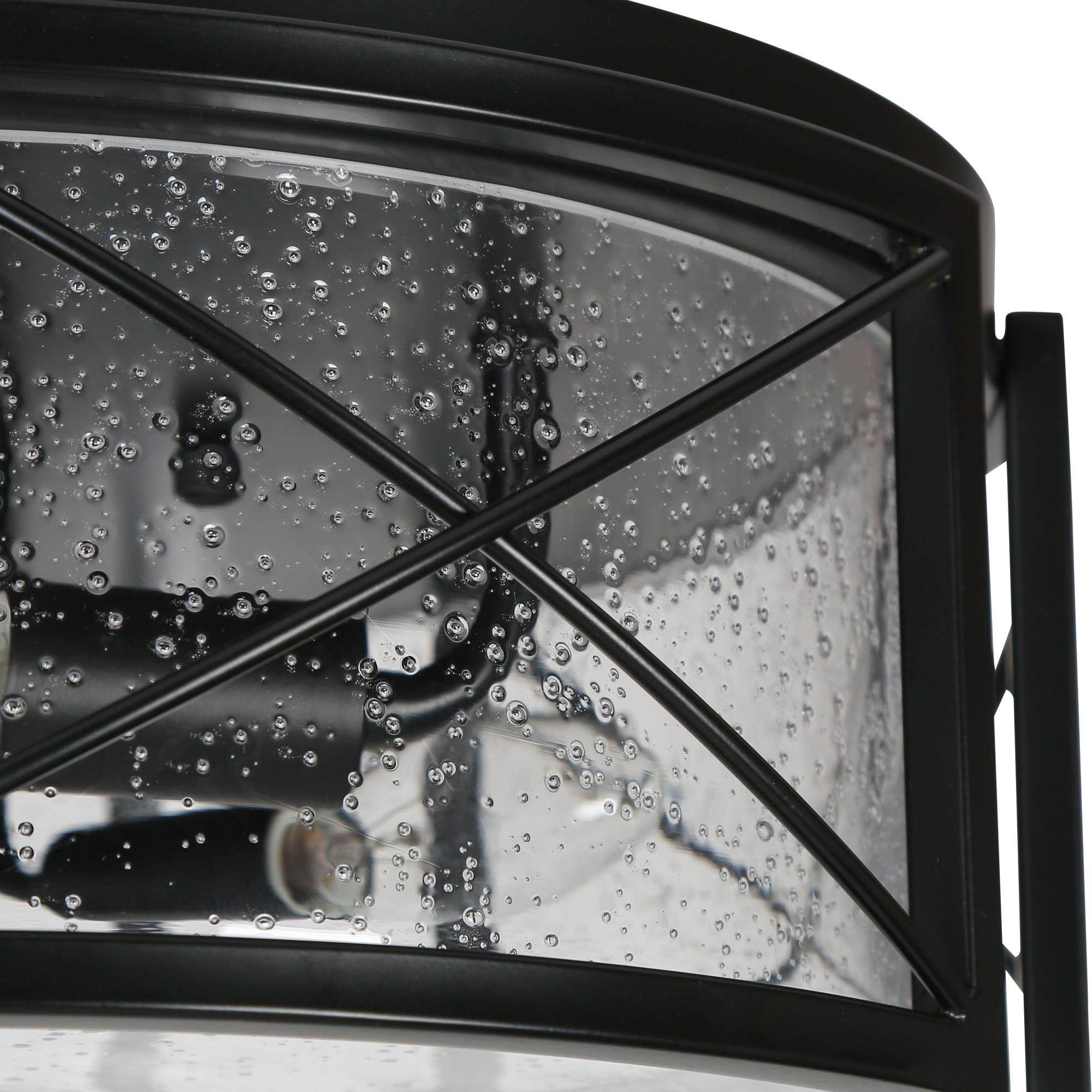 Vine 3 -Light 13-in Matte Black Flush Mount Light - Image 6