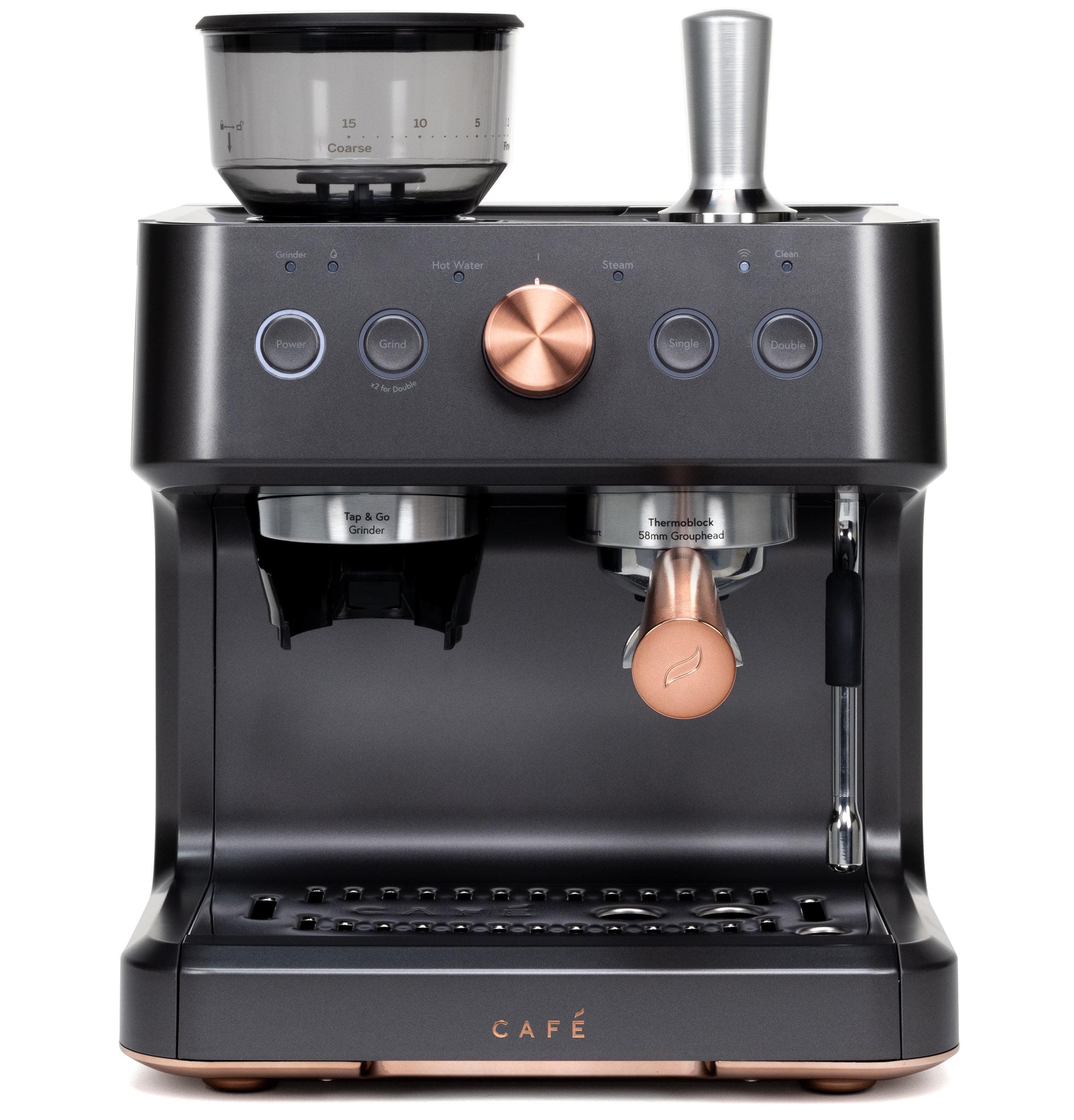 Bellissimo Semi automatic Stainless steel Programmable Wi-Fi Espresso Machine with Drip Tray ( Matte Black ) - Image 2
