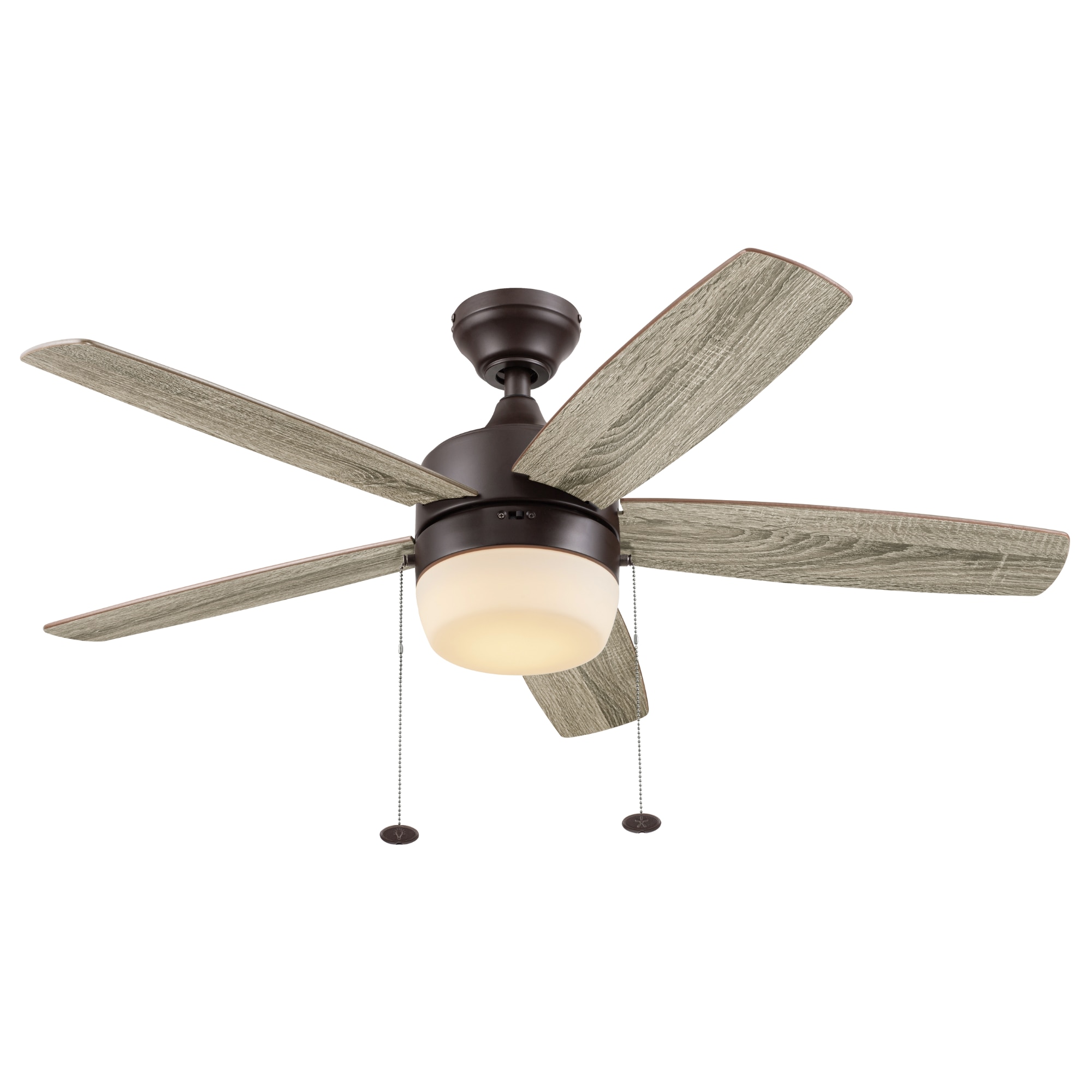 Becca 44-in Color-Changing Bronze with Mocha/Cocoa Blades Ceiling Fan With Light ( 5 -Blade ) - Image 9
