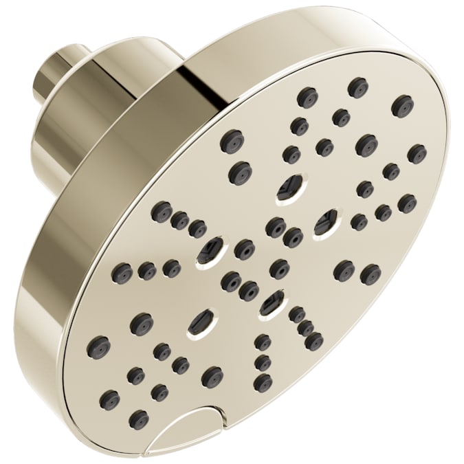 Delta Universal Showering Components Lumicoat Polished Nickel 6-in Round Fixed Rain Shower Head 1.75-GPM (6.6-LPM)