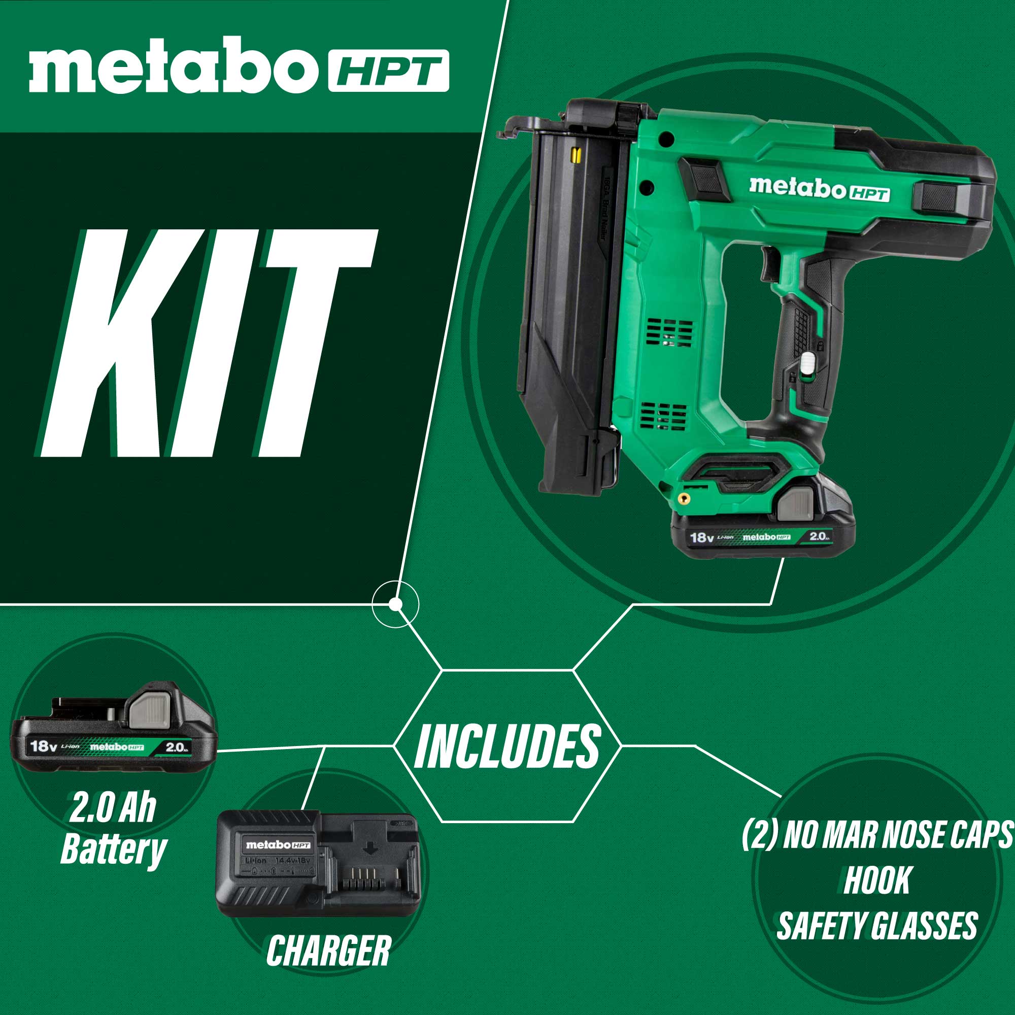 MultiVolt 2-in 18 -Gauge Cordless Brad Nailer ( Battery Included ) - Image 2