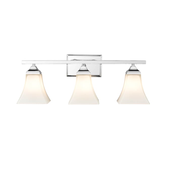 Millennium Lighting Bathroom Vanity Light 23.25-in 3-Light Chrome Traditional Vanity Light