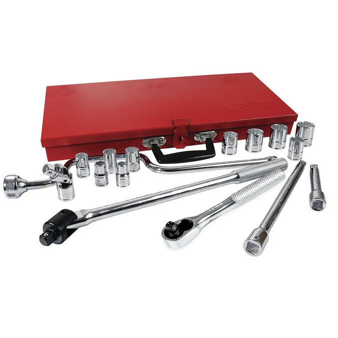 URREA 1/2-in Drive Standard (SAE) Intermediate Socket Set (17-Pieces)