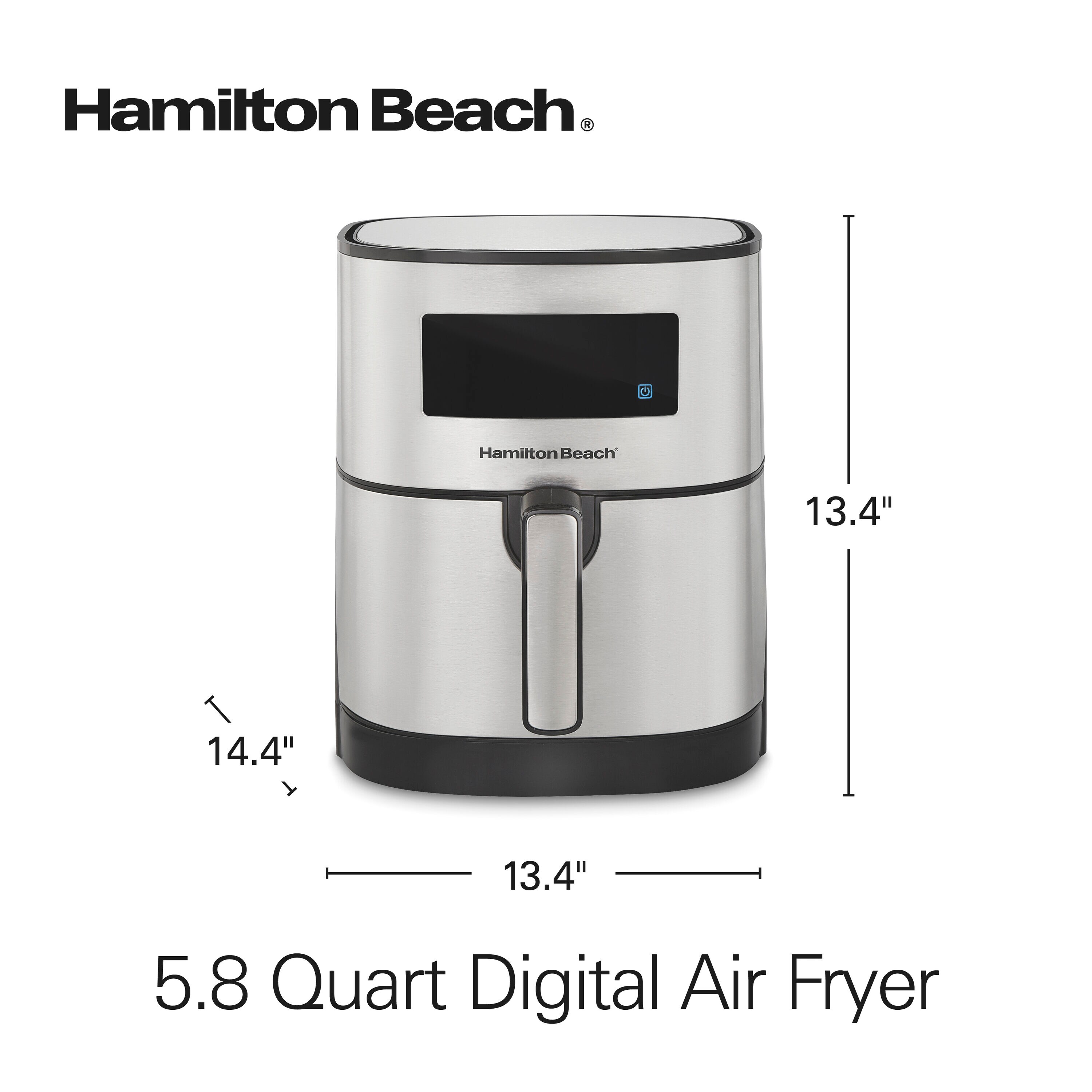 6-Quarts Black Digital Air Fryer - Image 6