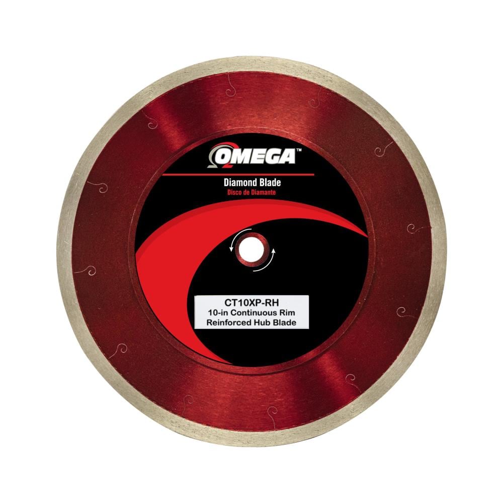 Wet/Dry Continuous Rim Blade 10-in Wet Continuous Rim Diamond Saw Blade