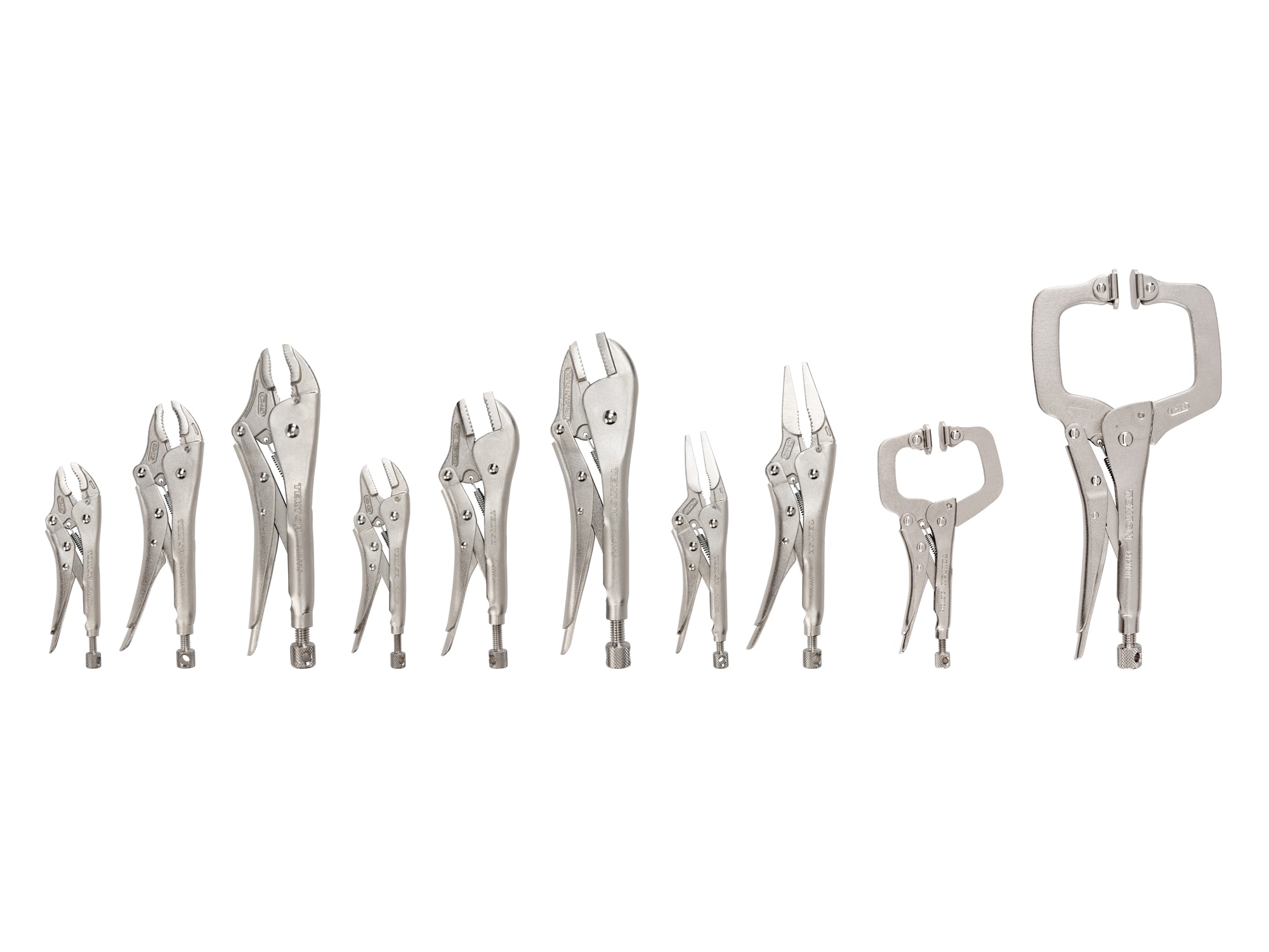 Locking Pliers and Swivel C-Clamp Set (10-Piece) Locking plier set 10