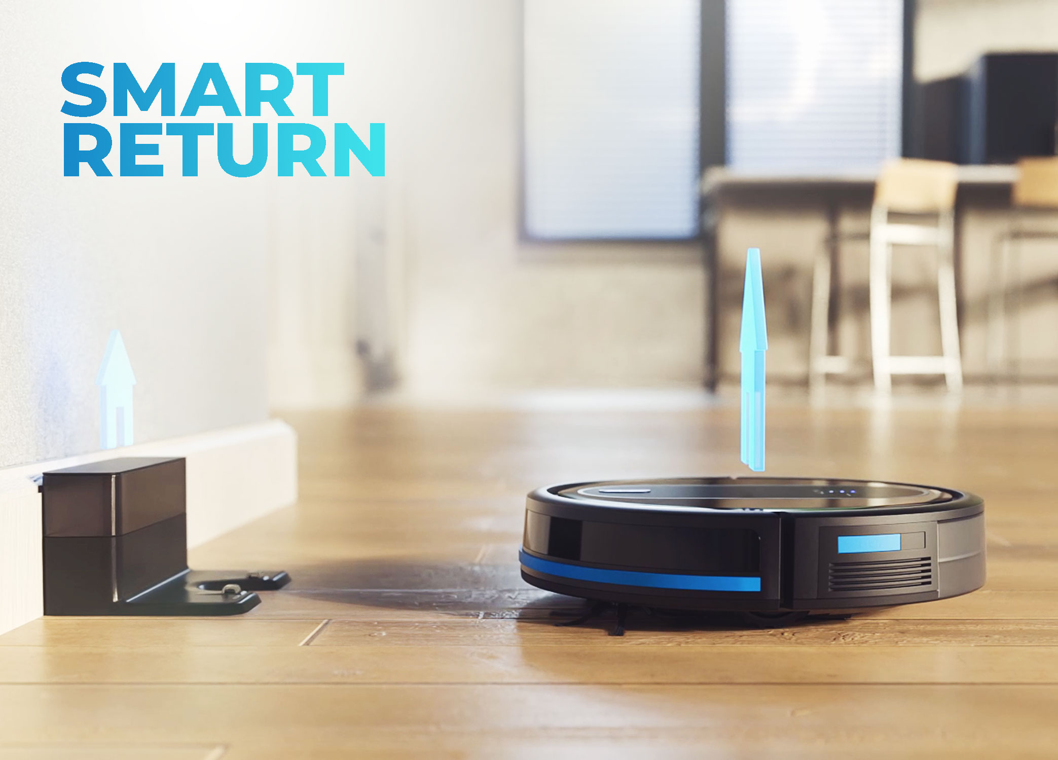 Huvi Auto Charging Pet Robotic Vacuum with HEPA Filter - Image 10