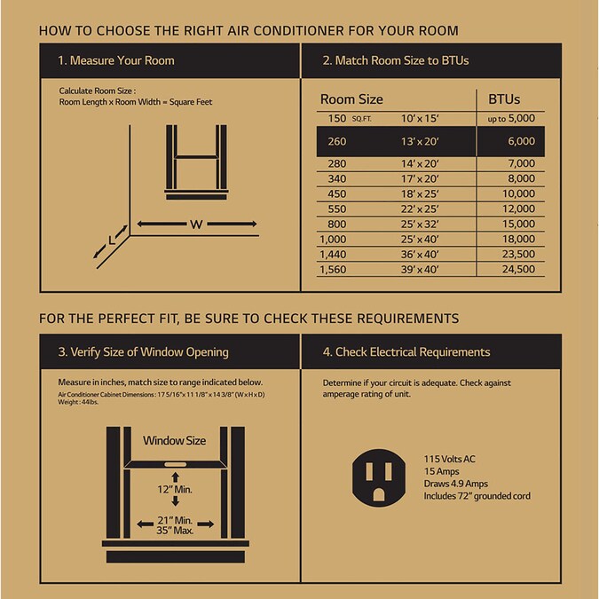 LG 250-sq ft Window Air Conditioner with Remote (115-Volt, 6000-BTU) - Image 8