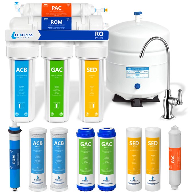 Express Water RO5DX 5-stage Multi-method Reverse Osmosis Filtration System