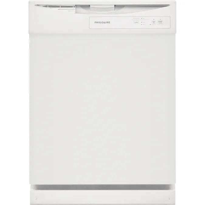 Frigidaire 24-in Front Control Built-In Dishwasher (White), 62-dBA Standard Sound Level