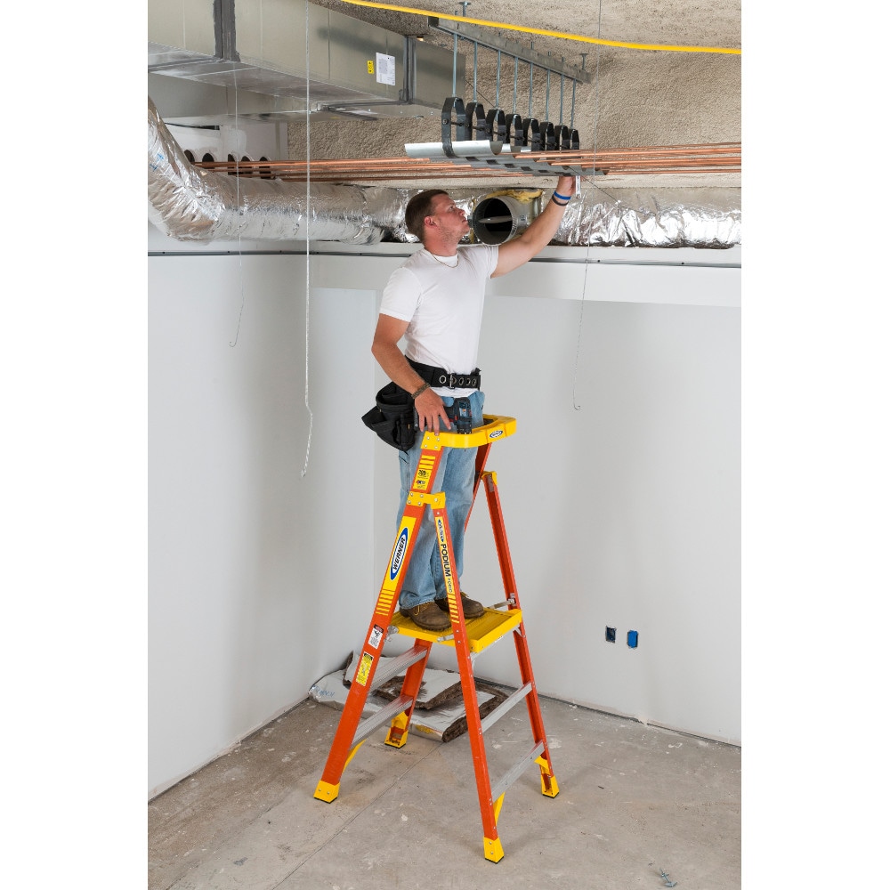 PD6200 3-ft ( 9-ft Reach Height ) Fiberglass Type 1A - 300 lbs. Load Capacity Platform ladder - Image 16