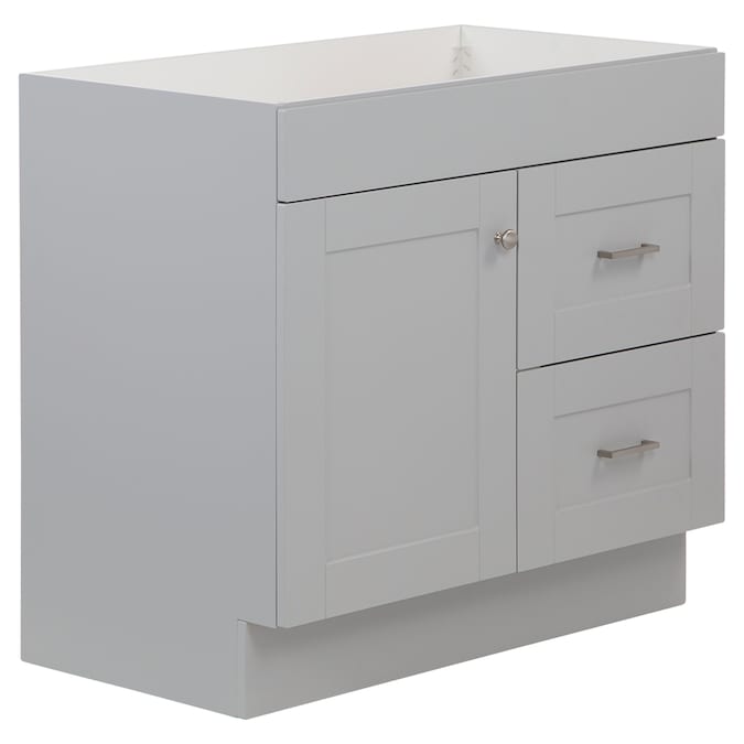 Project Source 36-in Gray Bathroom Vanity Base Cabinet without Top - Image 4