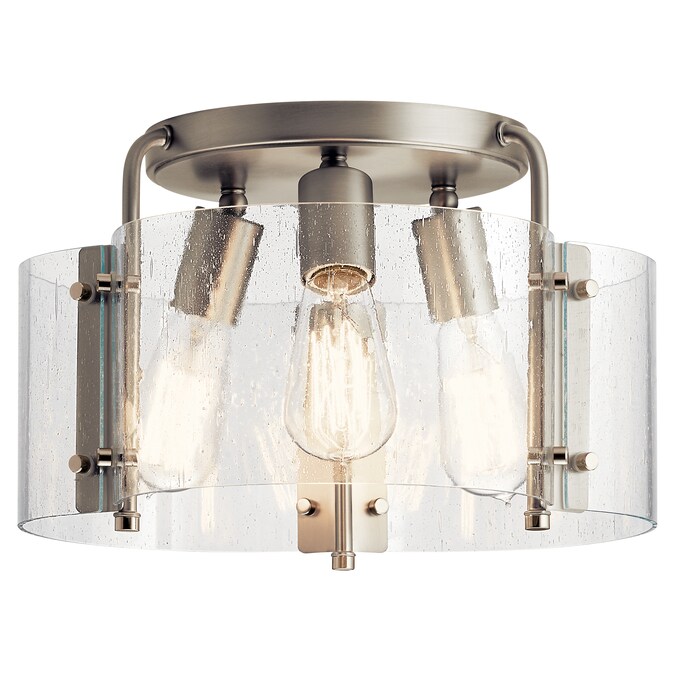 Kichler Thoreau 3-Light Brushed Nickel Semi mount light