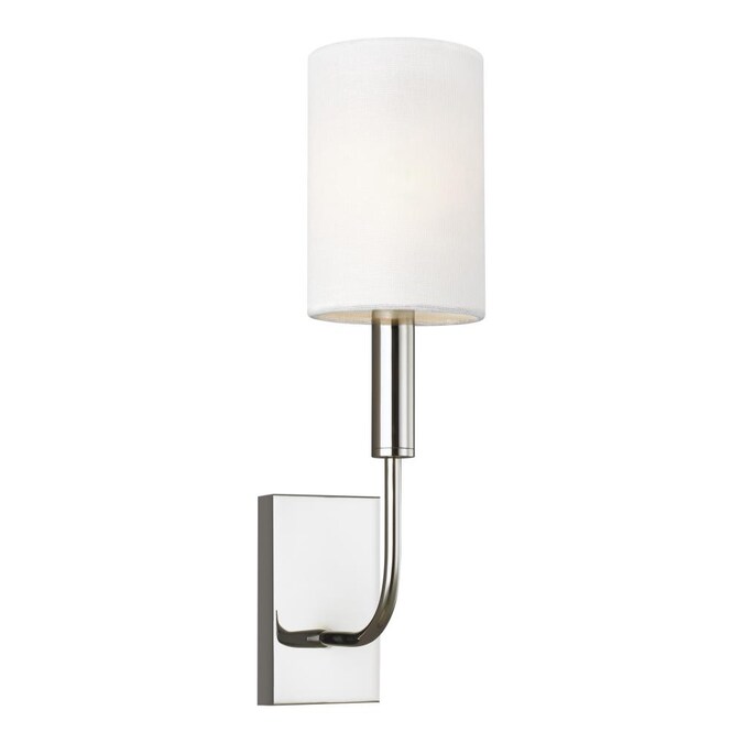 Generation Lighting ED Ellen DeGeneres Brianna 4-in W 1-Light Polished Nickel Modern/Contemporary Incandescent Wall Sconce