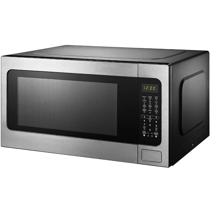 BLACK+DECKER 2.2-cu ft Large 1200-Watt Sensor Cooking Controls Countertop Microwave (Stainless Steel)