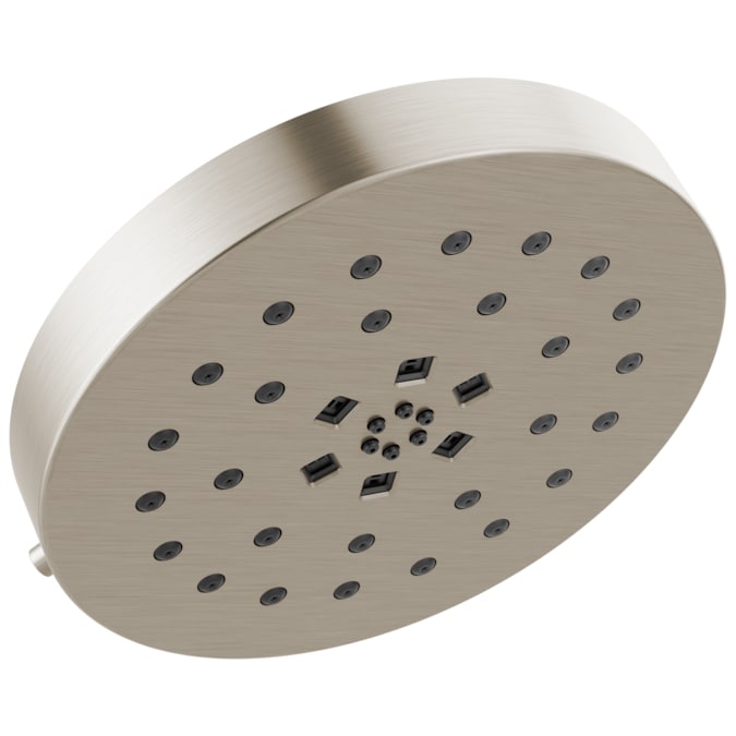 Delta Lumicoat Stainless 8-in Round Fixed Shower Head 1.75-GPM (6.6-LPM)