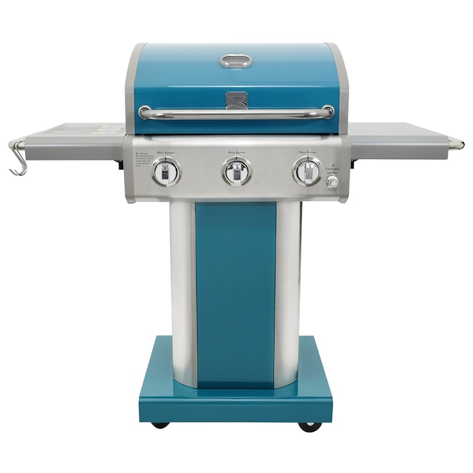 Kenmore Teal 3-Burner Liquid Propane Gas Grill