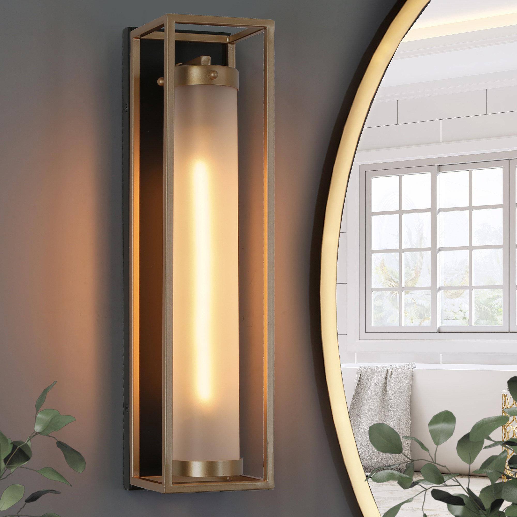 Opulent 4.5-in W 1 -Light Brushed Gold Transitional Wall Sconce