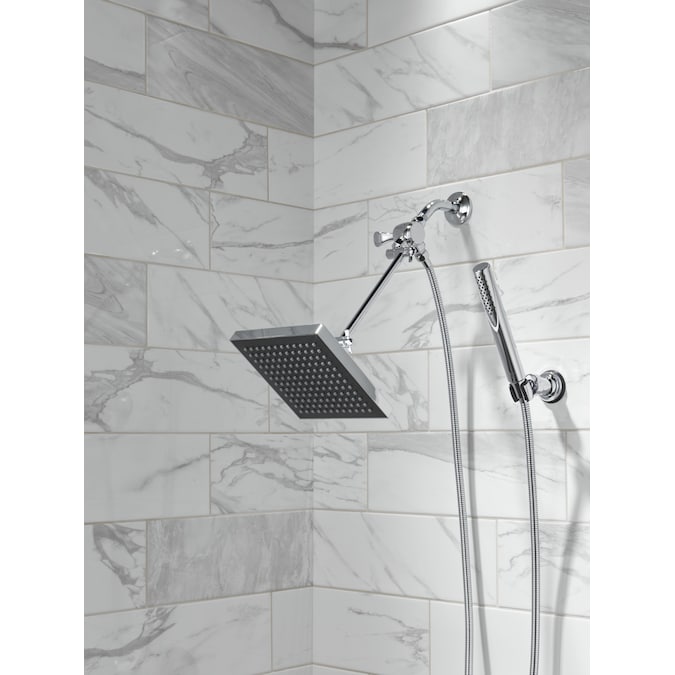 Delta Universal Showering Components Chrome 8-in Square Fixed Rain 2.5-GPM (9.5-LPM) - Image 8