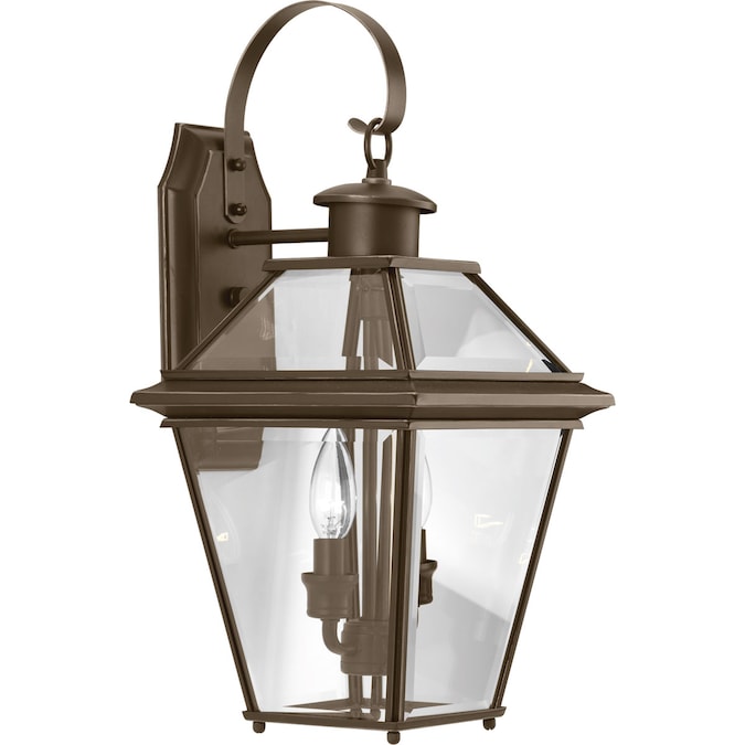 Progress Lighting Burlington 2-Light 18.75-in H Antique Bronze Outdoor Wall Light